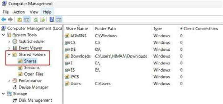 Windows Mapped Shared Folder