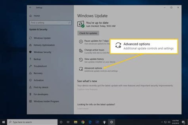 Windows Update settings
